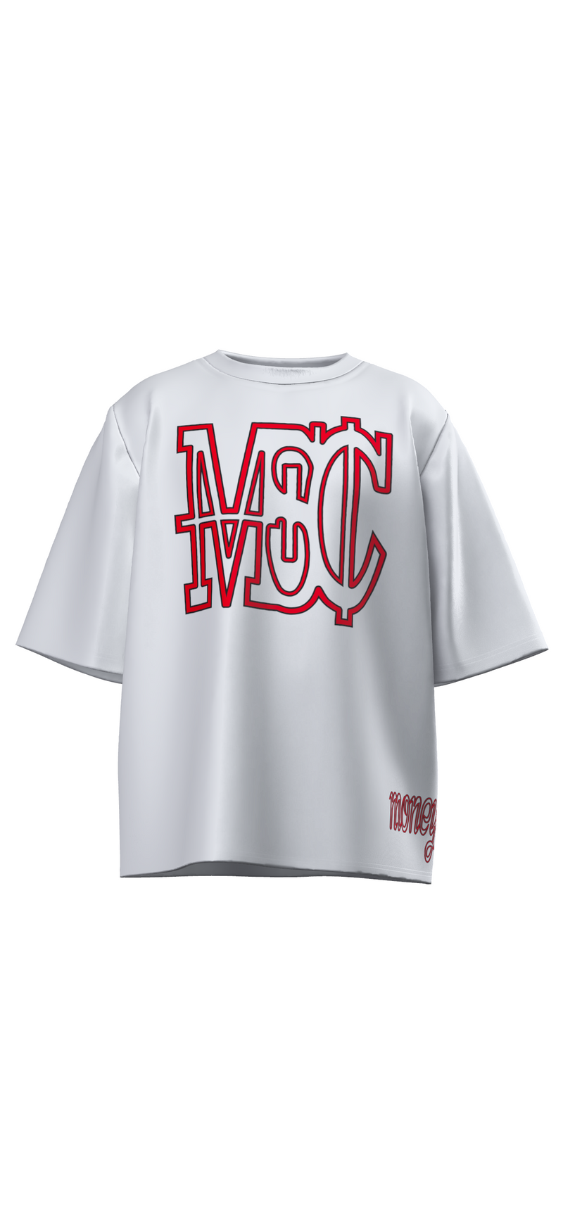 MSC TEE WHITE/RED